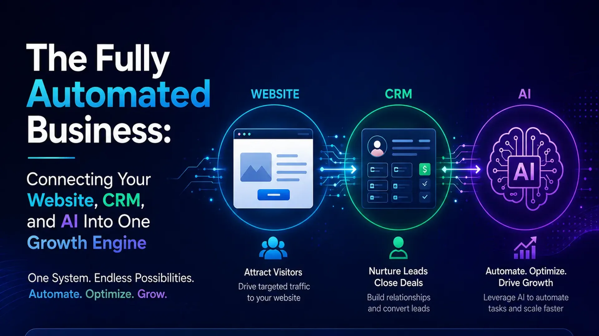 The Fully Automated Business: Connecting Your Website, CRM, and AI Into One Growth Engine