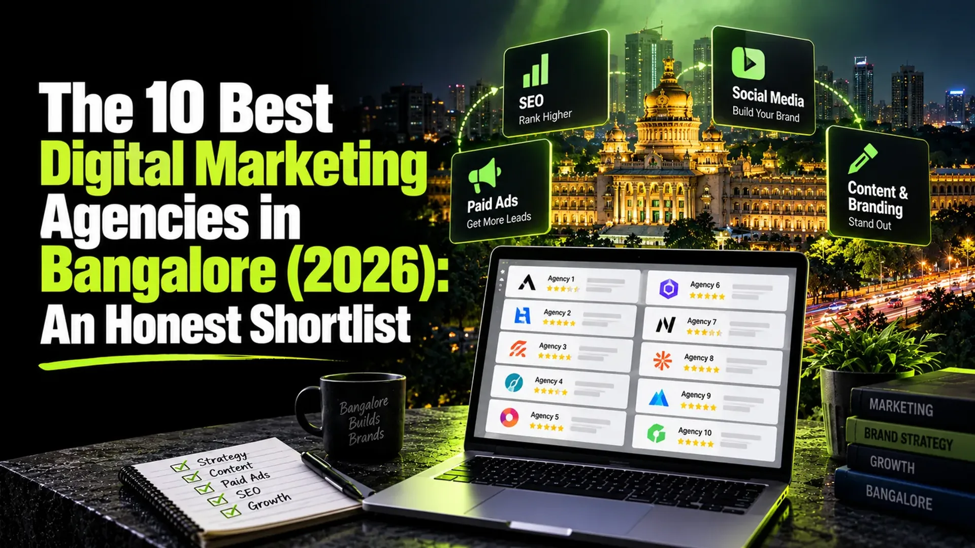 The 10 Best Digital Marketing Agencies in Bangalore (2026) — An Honest Shortlist