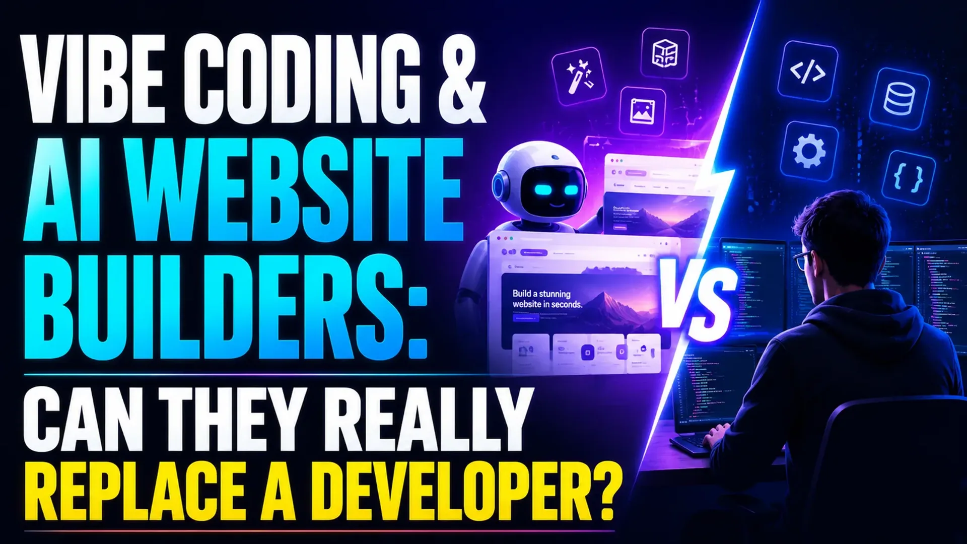 Vibe Coding & AI Website Builders: Can They Really Replace a Developer? (Reality Check)