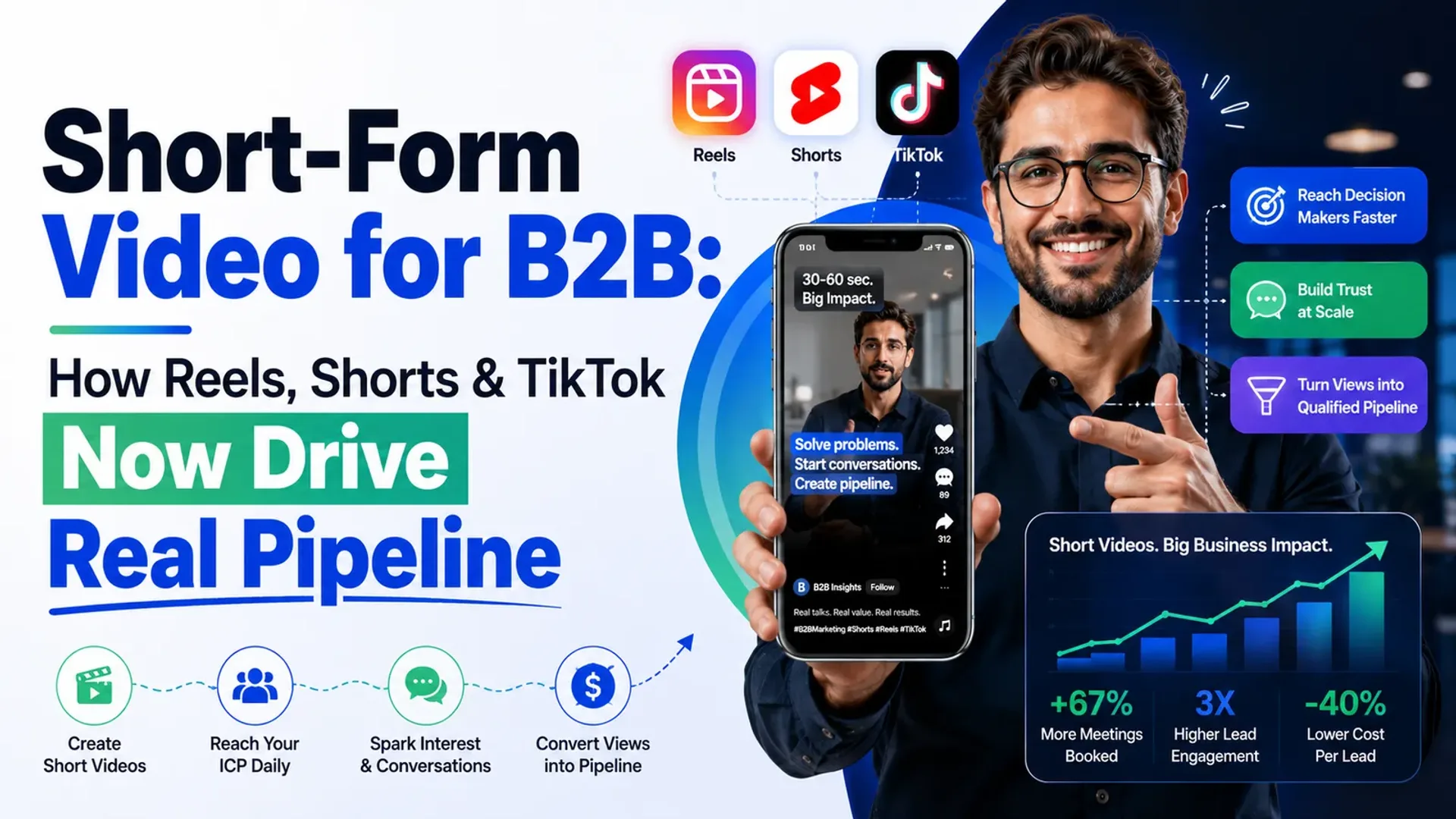 Short-Form Video for B2B: How Reels, Shorts & TikTok Now Drive Real Pipeline