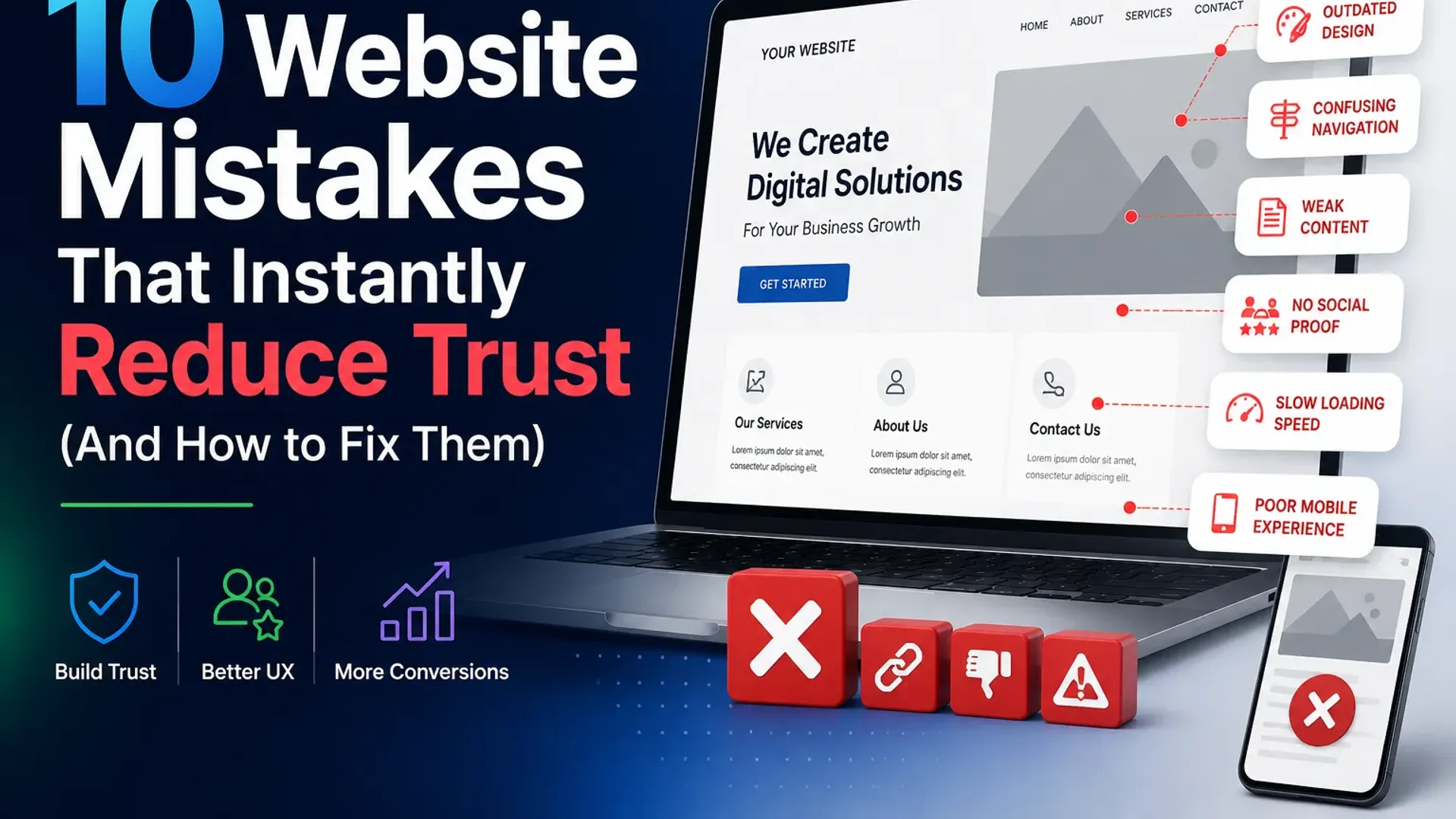 10 Website Mistakes That Instantly Reduce Trust (And How to Fix Them)
