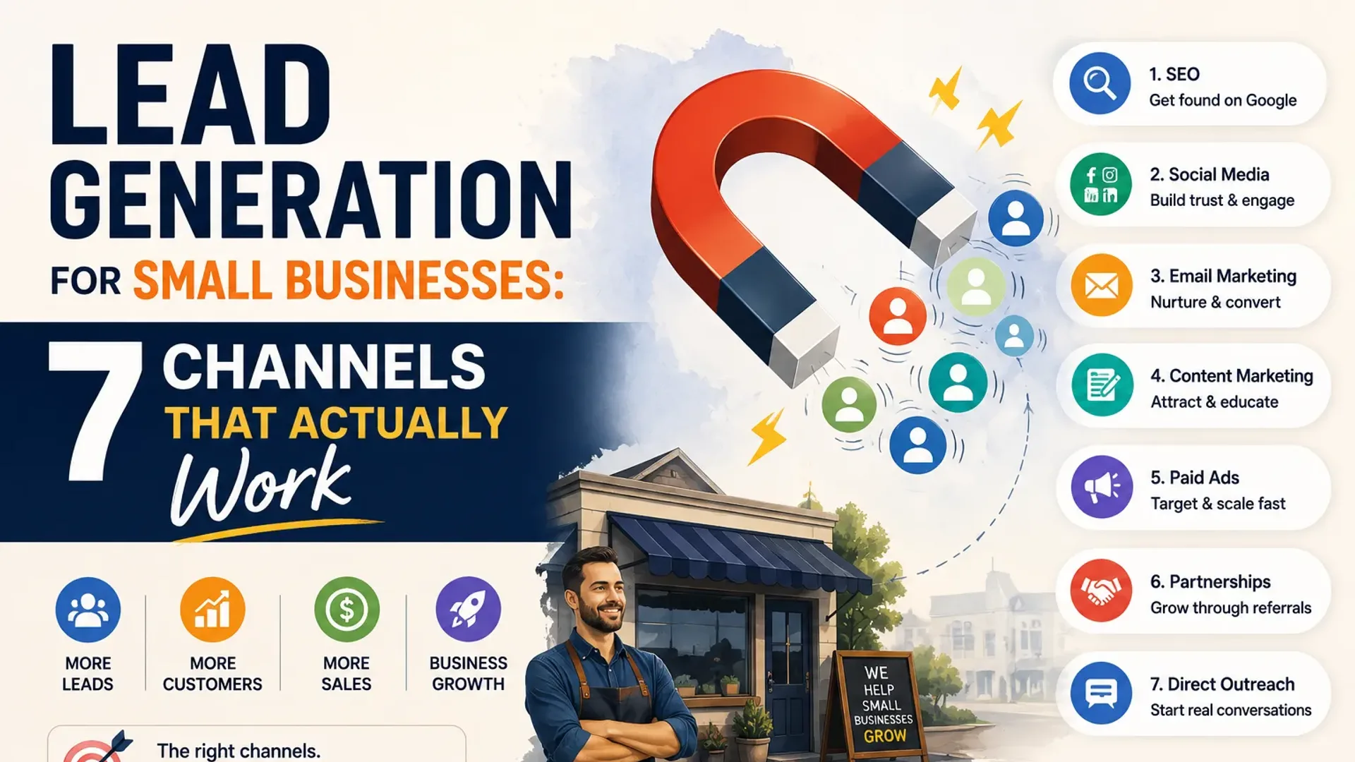 Lead Generation for Small Businesses: 7 Channels That Actually Work