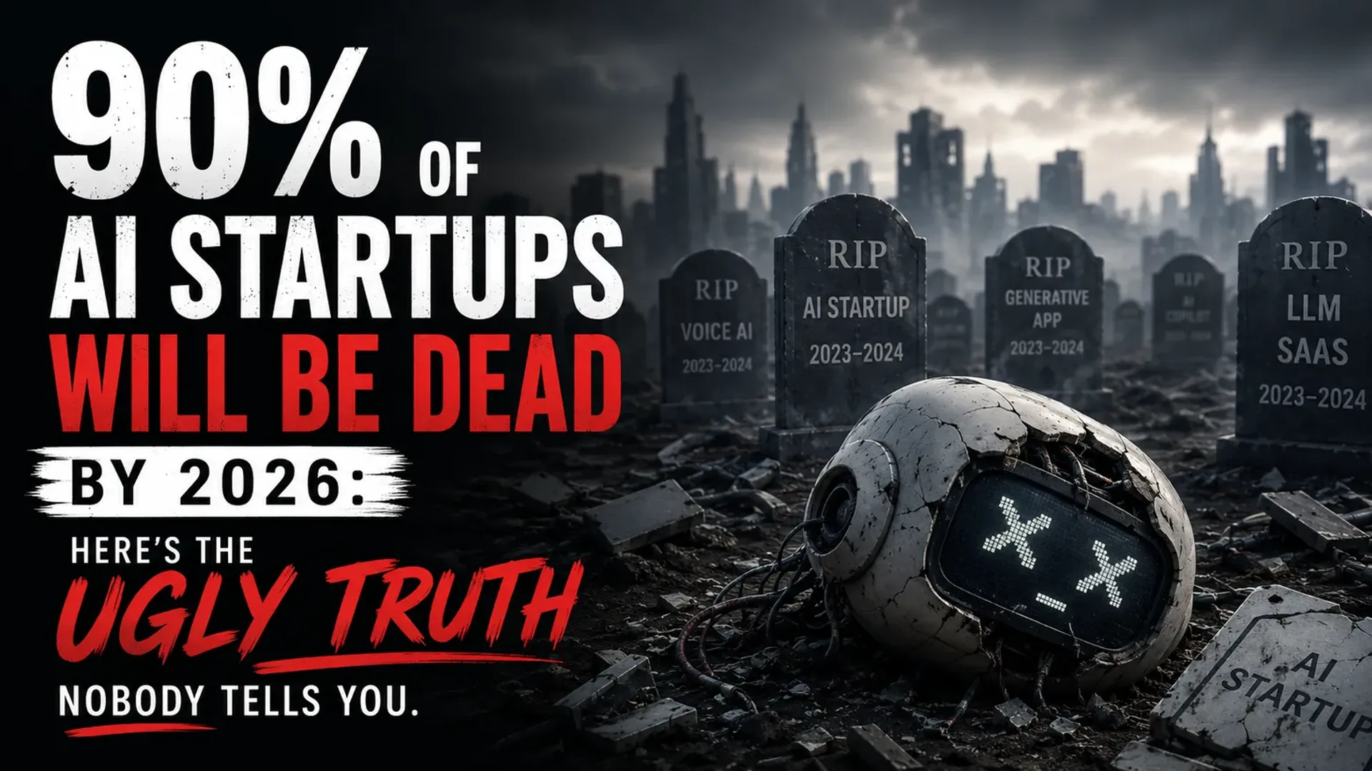 90% of AI Startups Will Be Dead by 2026: Here's the Ugly Truth Nobody Tells You