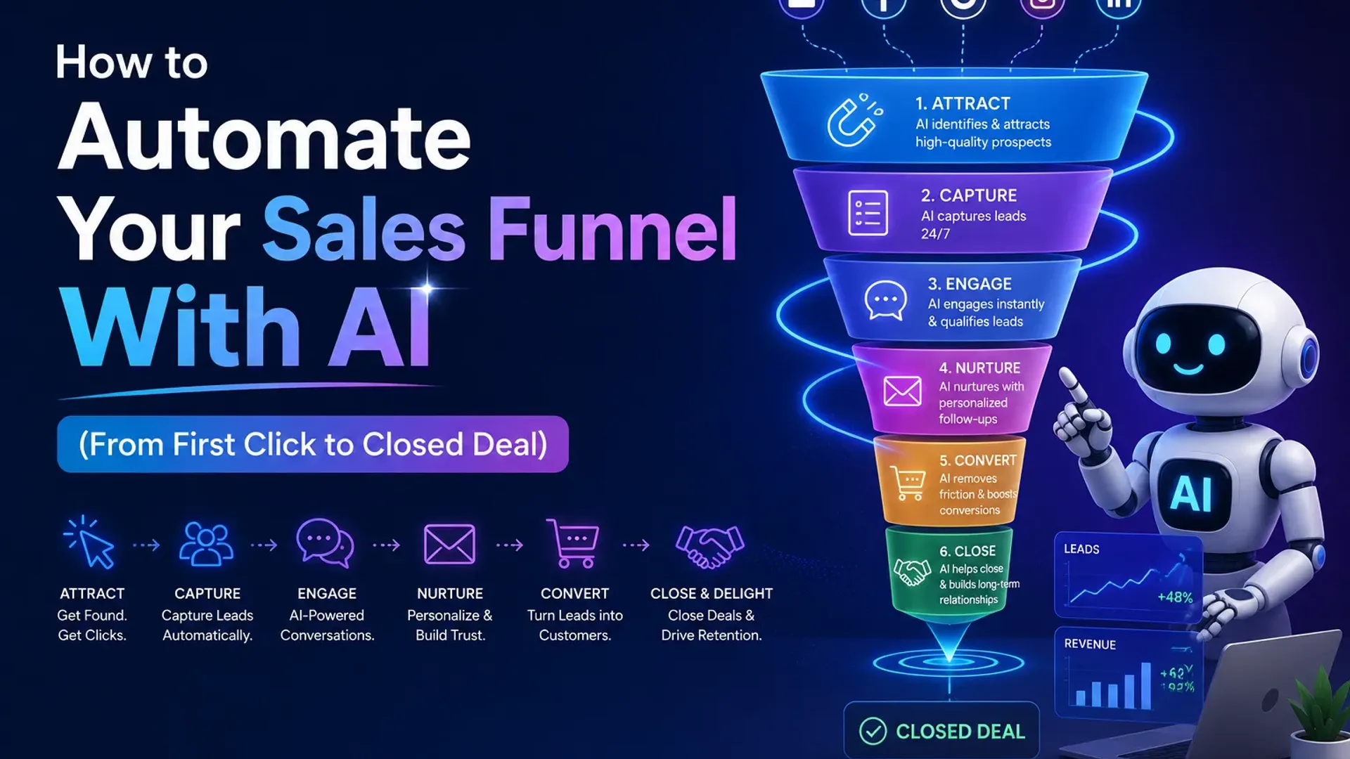 How to Automate Your Sales Funnel With AI (From First Click to Closed Deal)