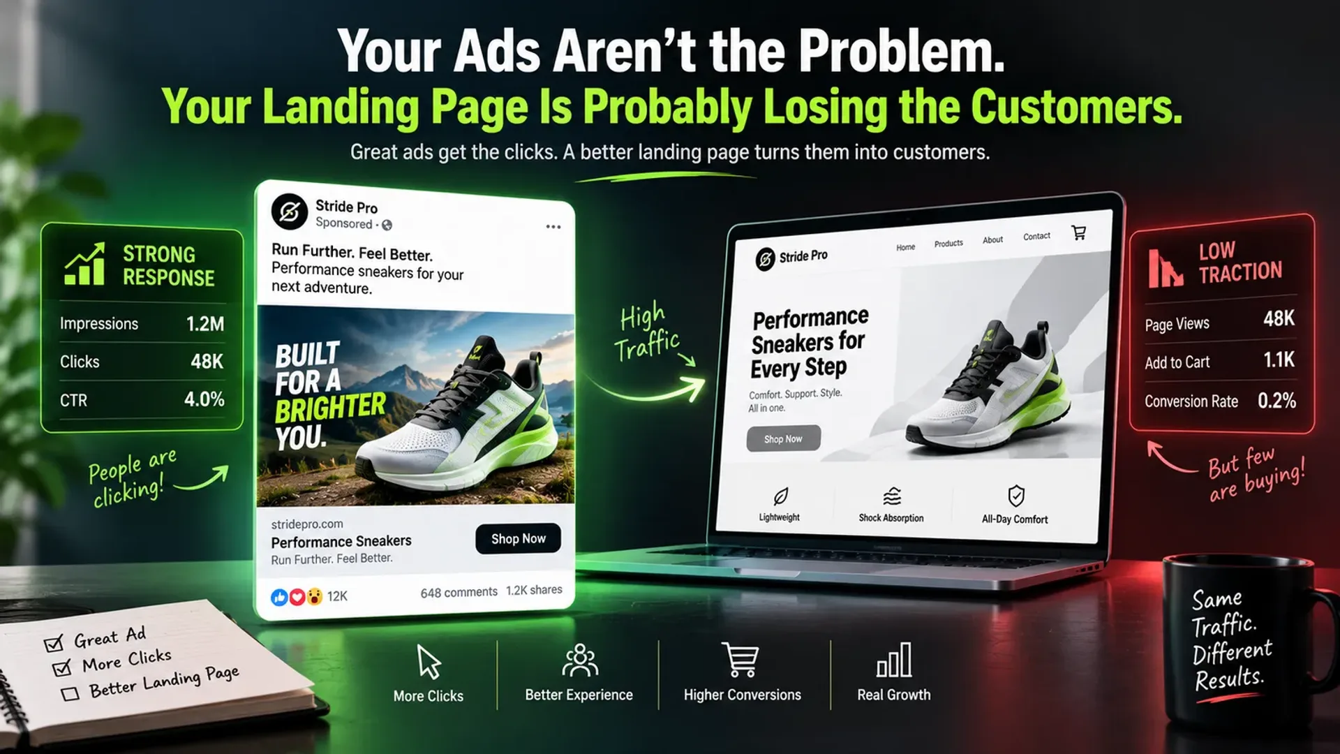 Your Ads Aren’t the Problem. Your Landing Page Is Probably Losing the Customers.