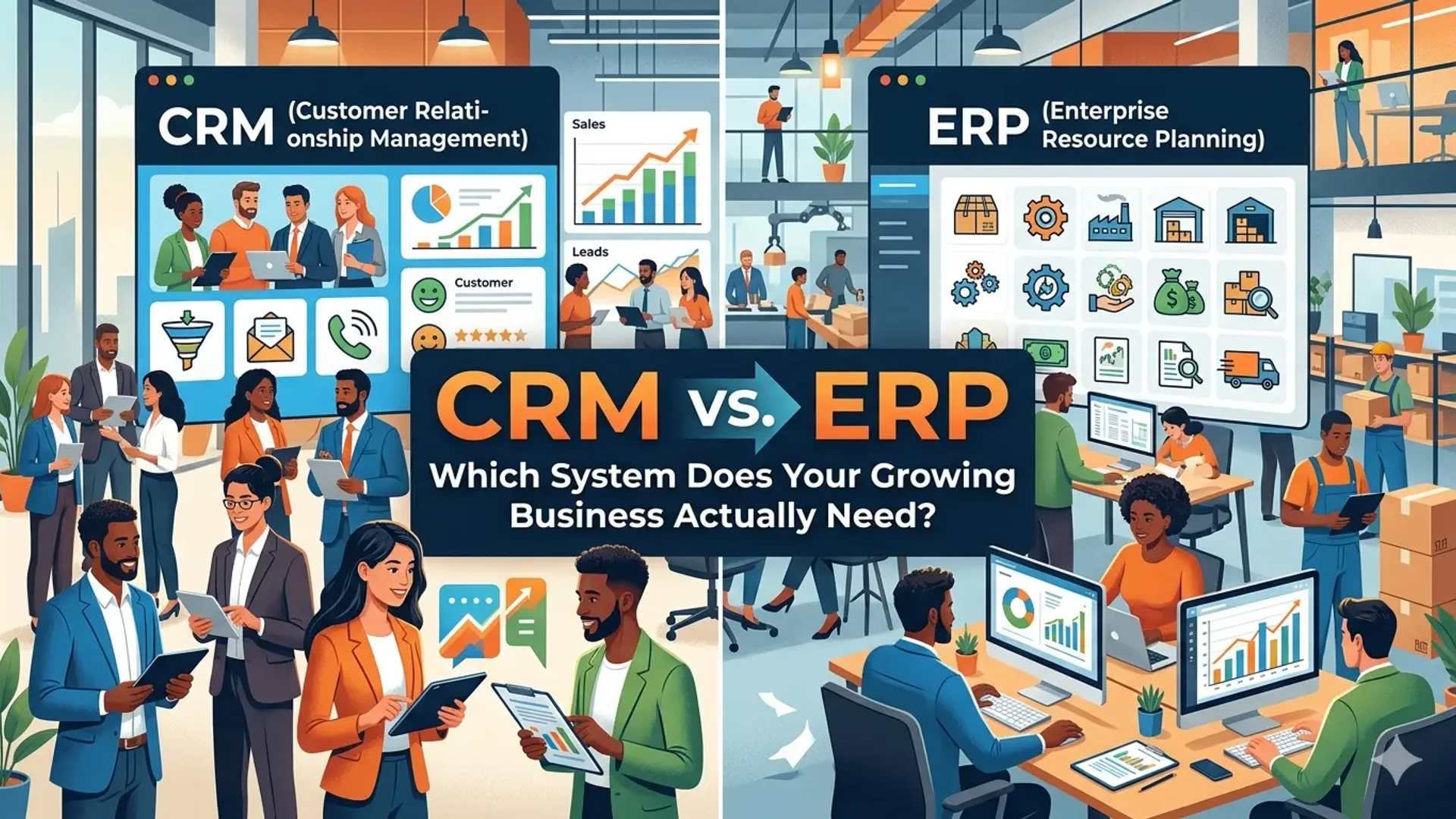 CRM vs ERP: Which System Does Your Growing Business Actually Need?
