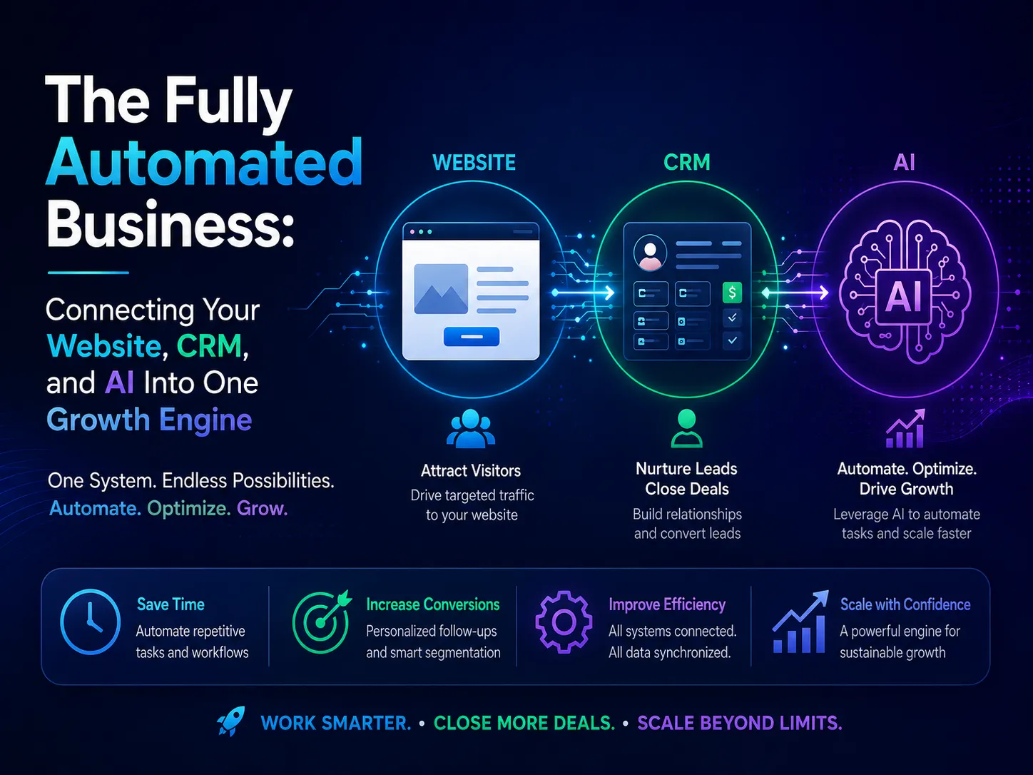 The Fully Automated Business: Connecting Your Website, CRM, and AI Into One Growth Engine