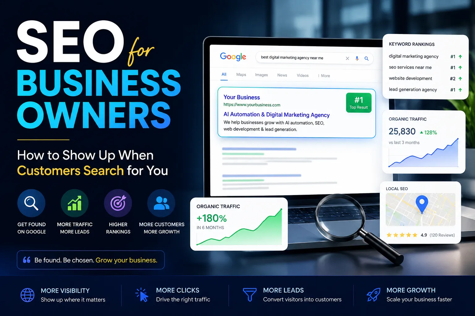 SEO for Business Owners: How to Show Up When Customers Search for You