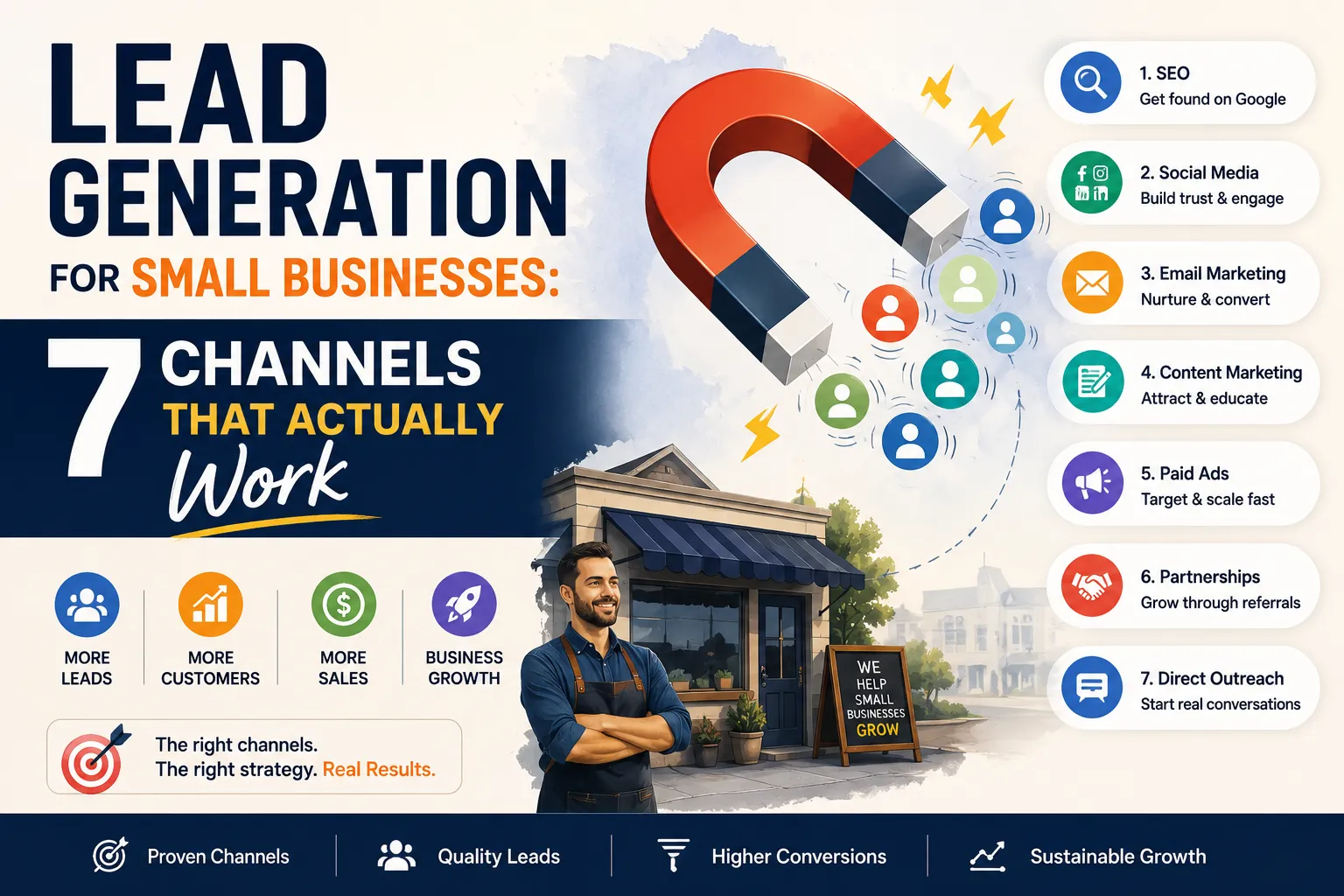 Lead Generation for Small Businesses: 7 Channels That Actually Work