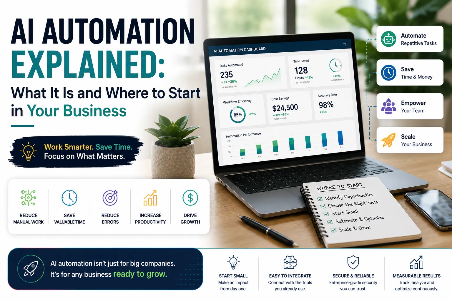 AI Automation Explained: What It Is and Where to Start in Your Business