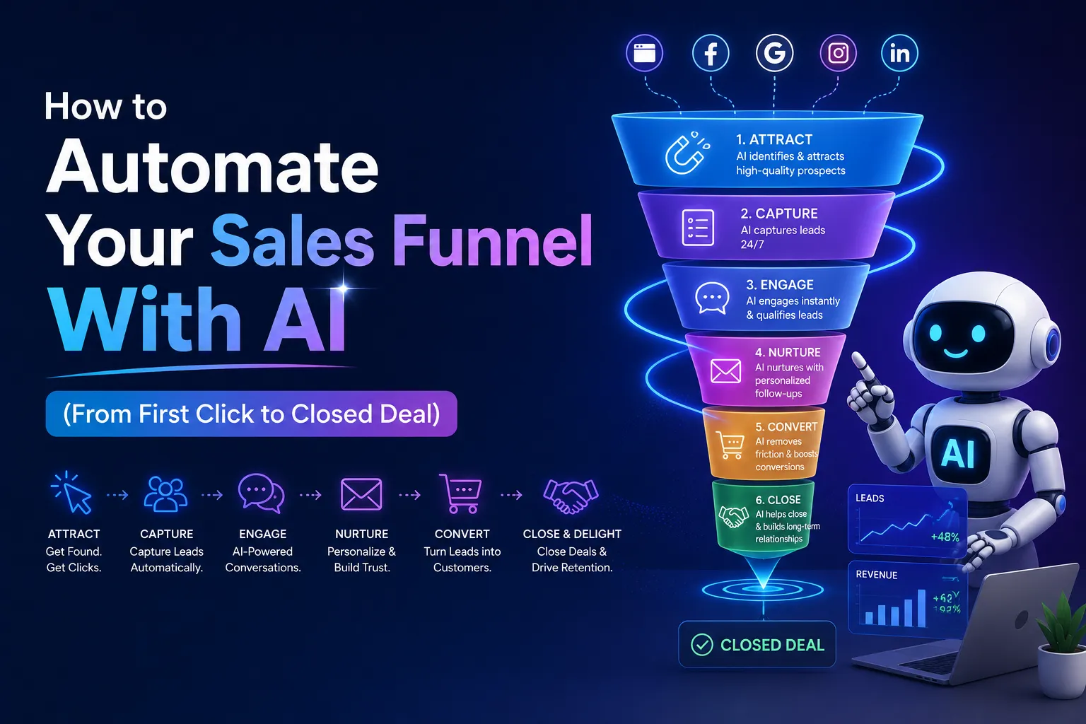 How to Automate Your Sales Funnel With AI (From First Click to Closed Deal)