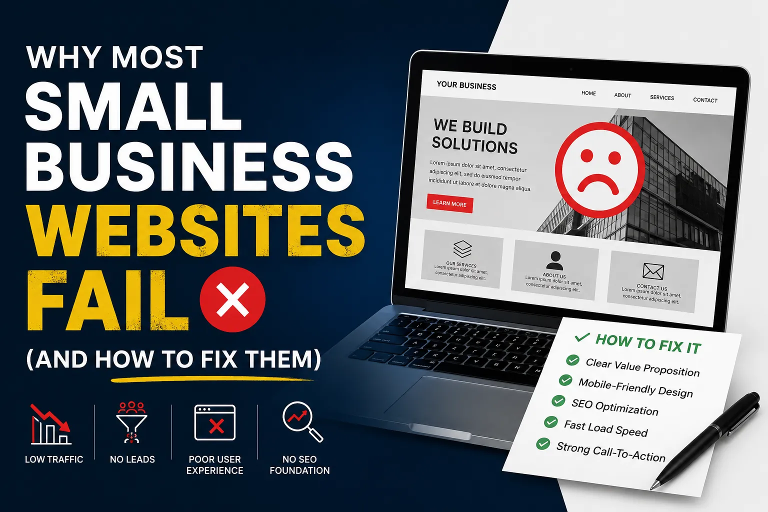 Why Most Small Business Websites Fail (And How to Fix Them)