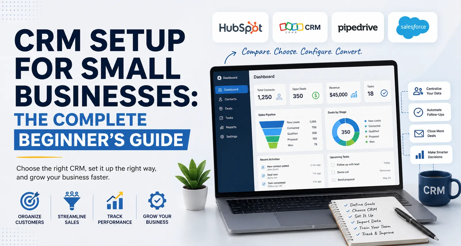 CRM Setup for Small Businesses: The Complete Beginner's Guide