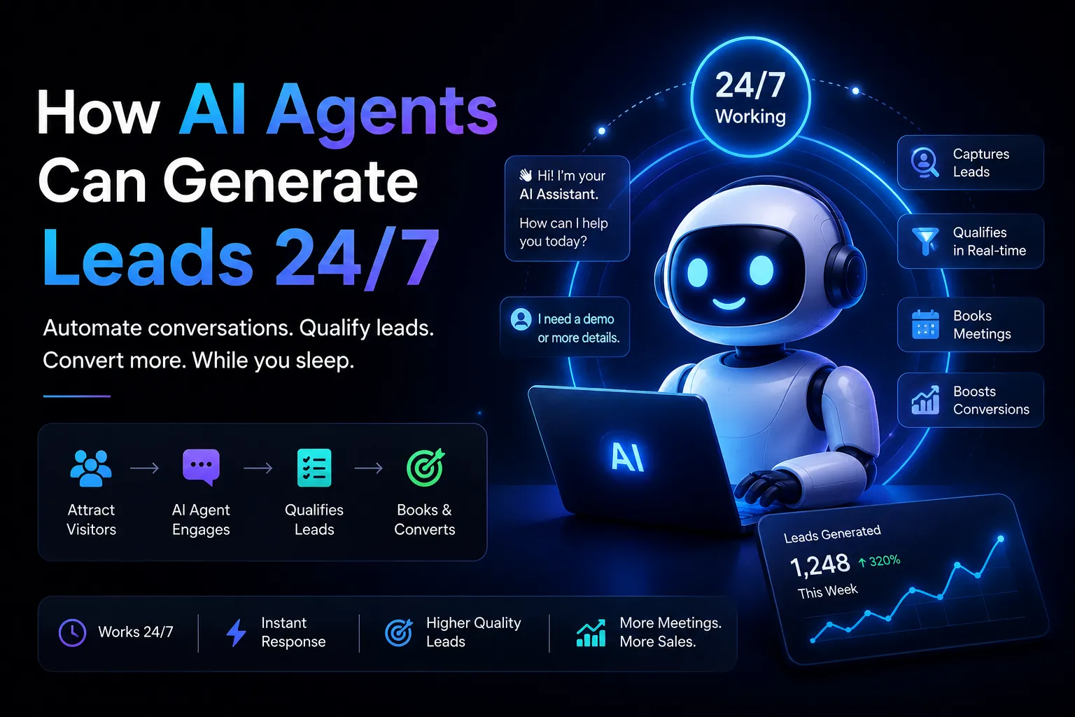 How AI Agents Can Generate Leads 24/7
